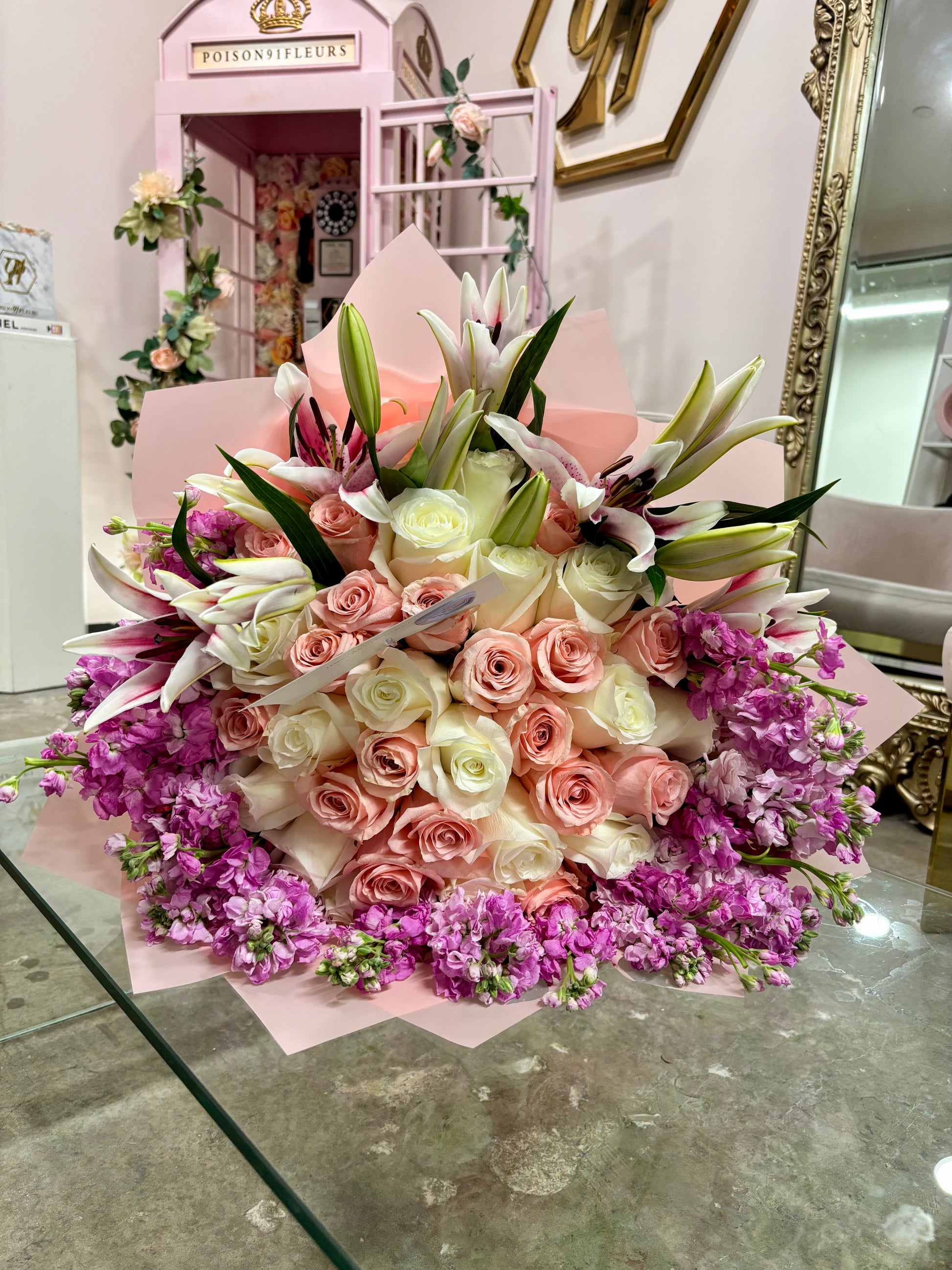 Rose + Lilies Luxe Bouquet