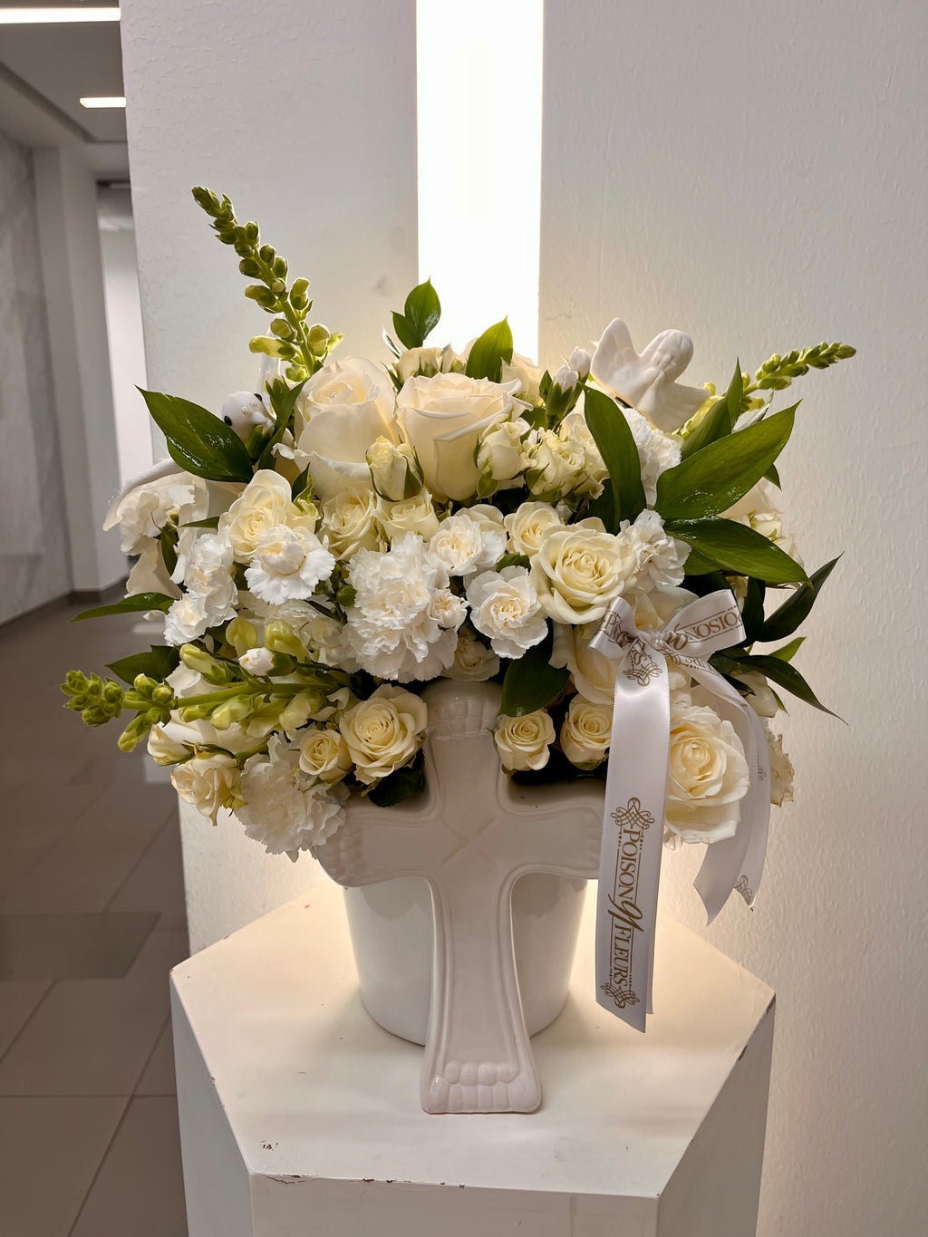 Heavenly Cross Sympathy Arrangement