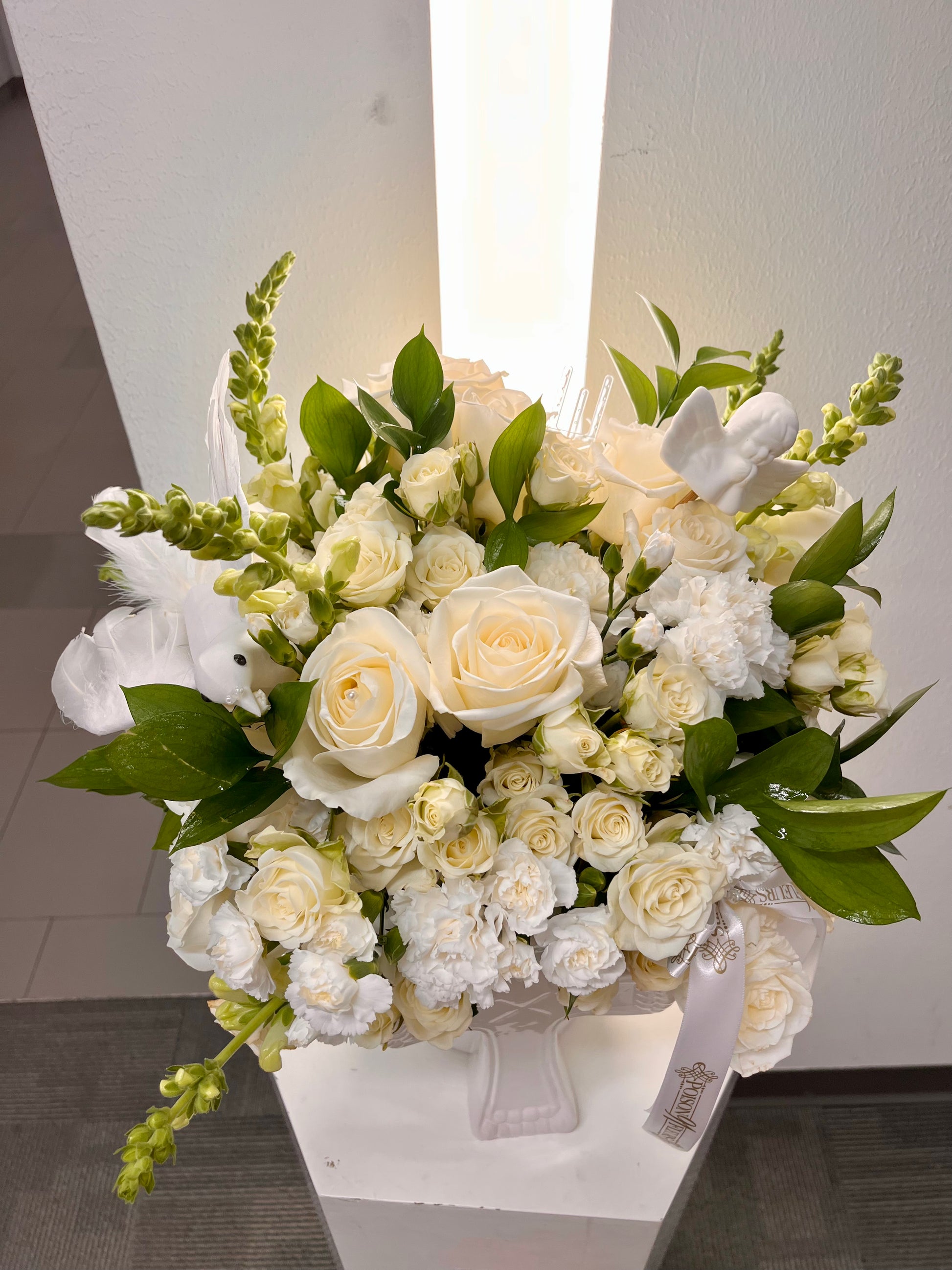 Heavenly Cross Sympathy Arrangement