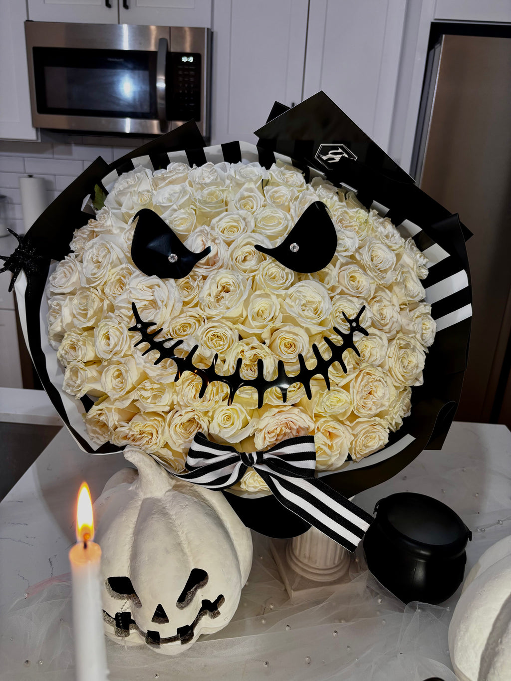 Jack Skellington Rose Bouquet