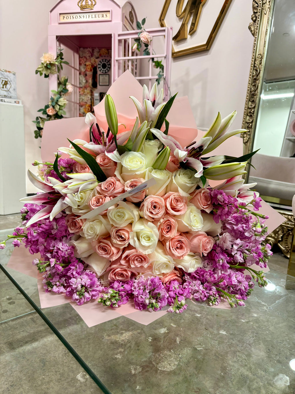 Rose + Lilies Luxe Bouquet