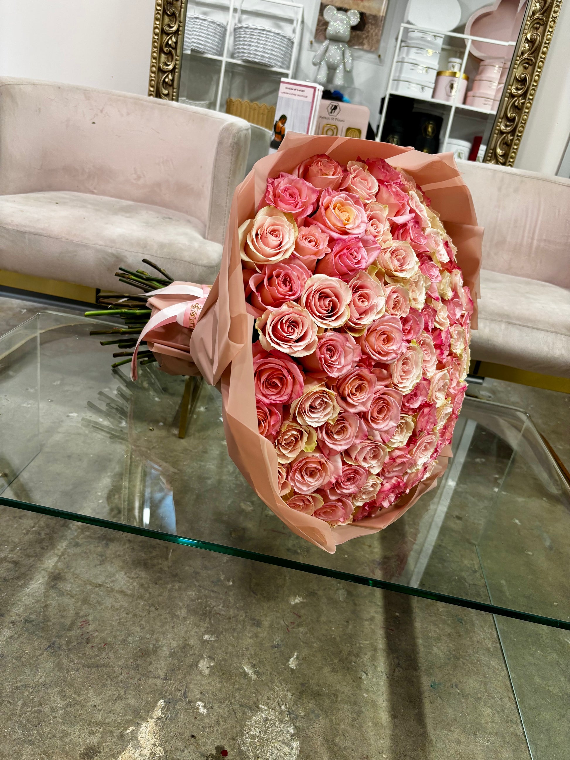 Pink Rose Bouquet