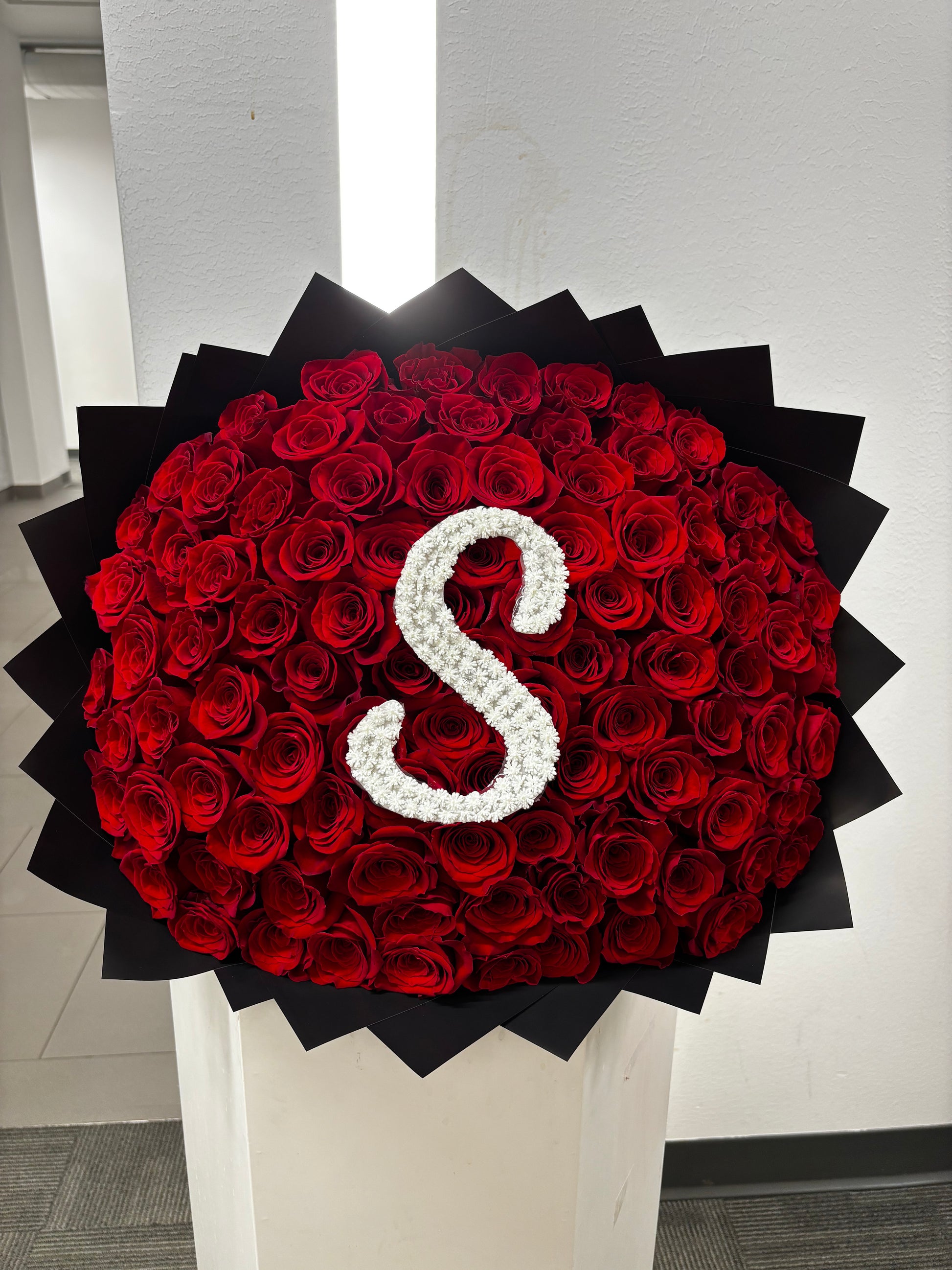 Red Rose Bouquet + Alphabet
