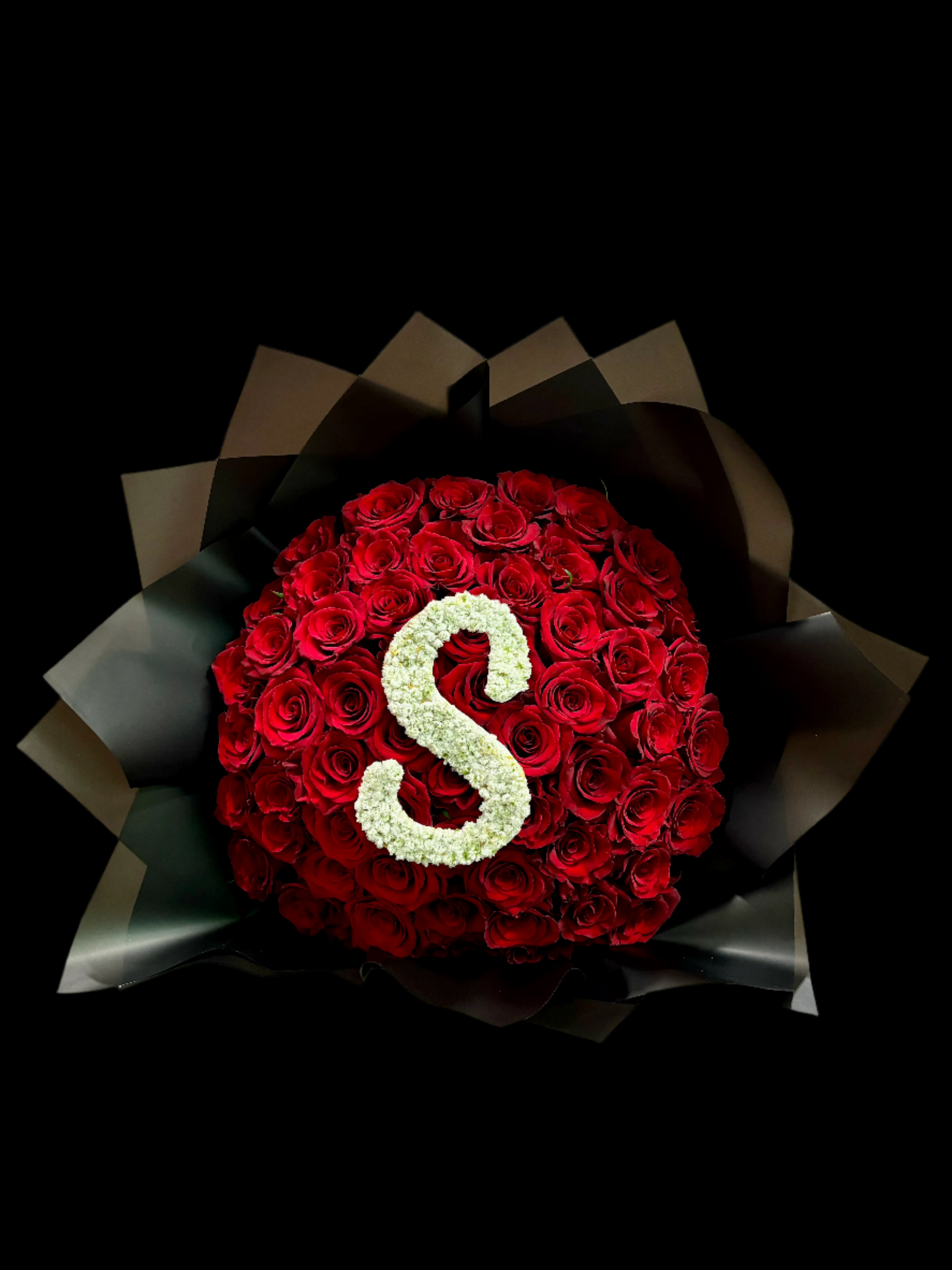 Red Rose Bouquet + Alphabet