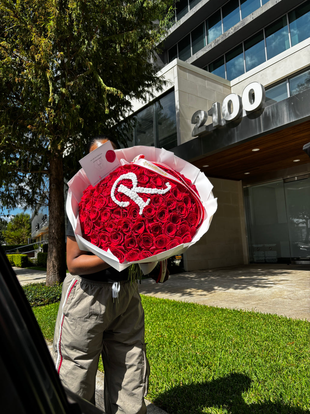 Red Rose Bouquet + Alphabet