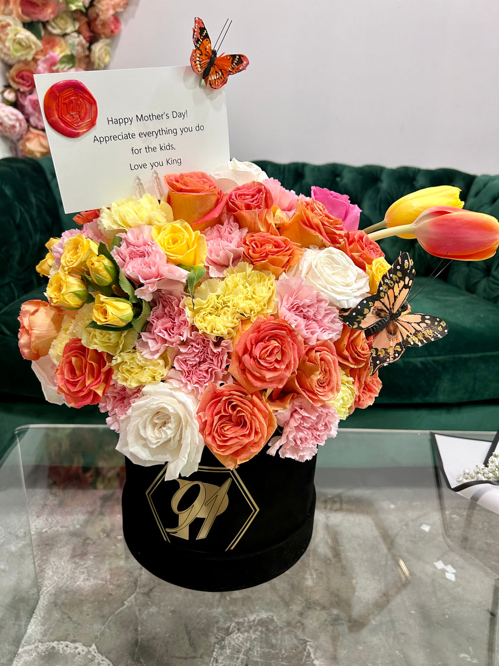 Garden Flower Lid Box